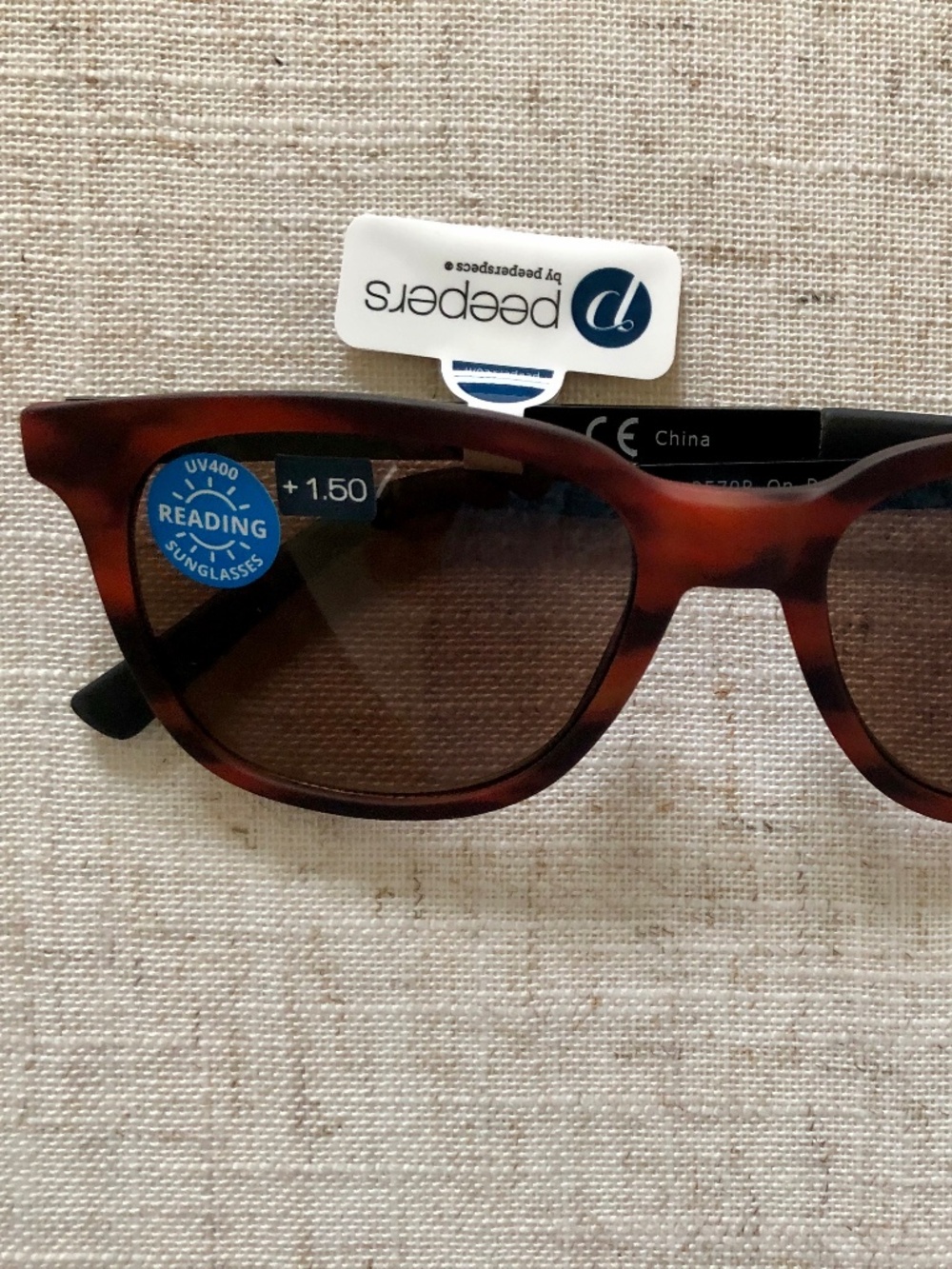 New Peepers Tortoise Unisex On‎ Par Sunglass Readers +1.50